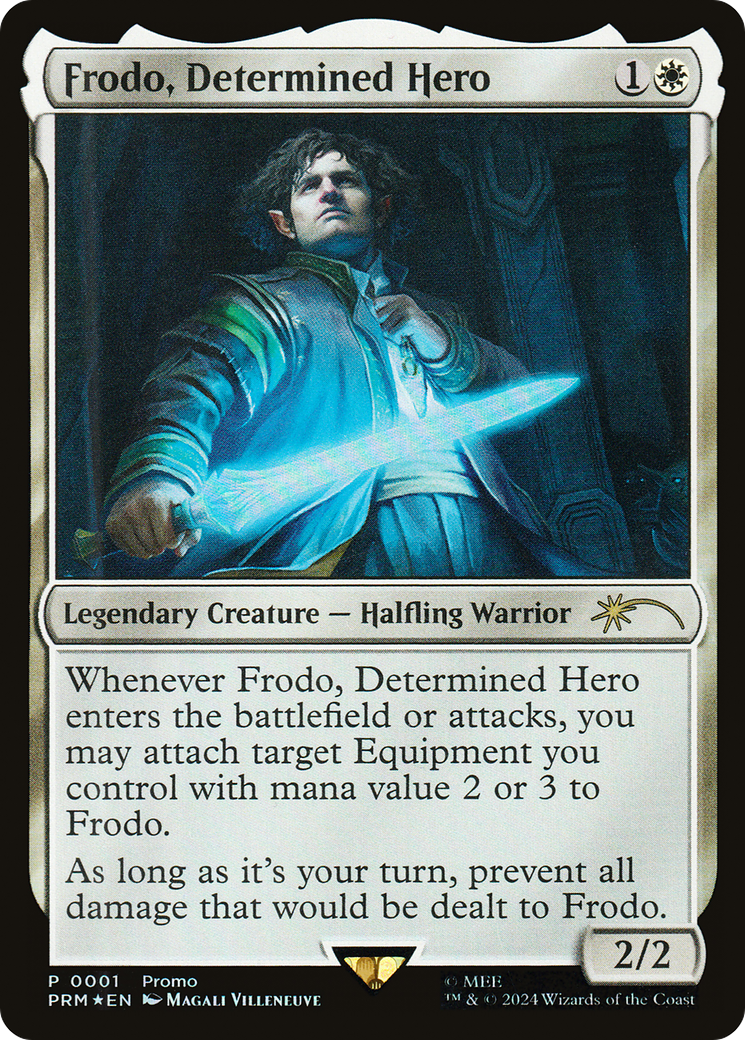 Frodo, Determined Hero (UMP-001)  Foil - Tales of Middle-earth Deluxe Commander Kit