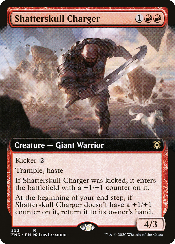 Shatterskull Charger (Extended Art) (ZNR-353)  - Zendikar Rising