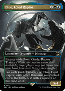 Blue, Loyal Raptor (Borderless) (Emblem) (REX-033)  Foil - Jurassic World Collection