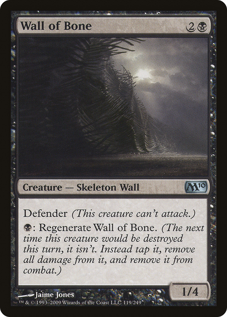 Wall of Bone (M10-119)  - Magic 2010
