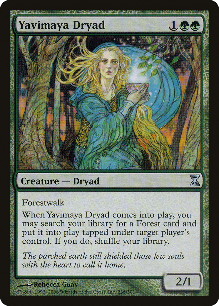 Yavimaya Dryad (TSP-235)  Foil - Time Spiral