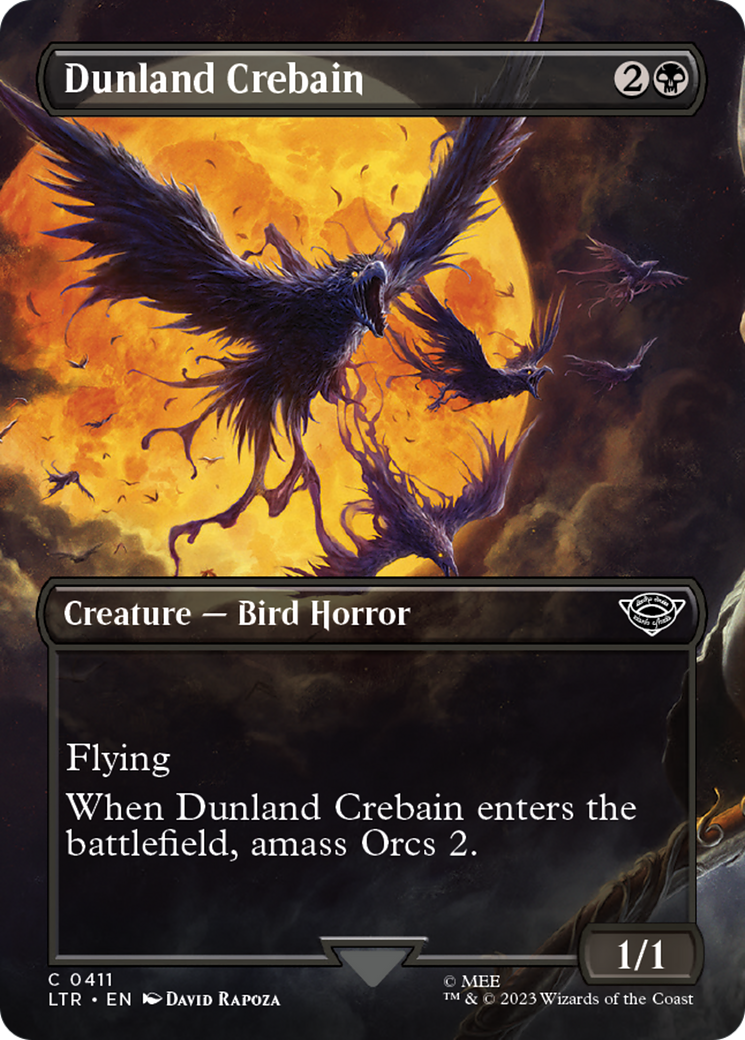Dunland Crebain (Borderless) (LTR-411)  Foil - The Lord of the Rings: Tales of Middle-earth
