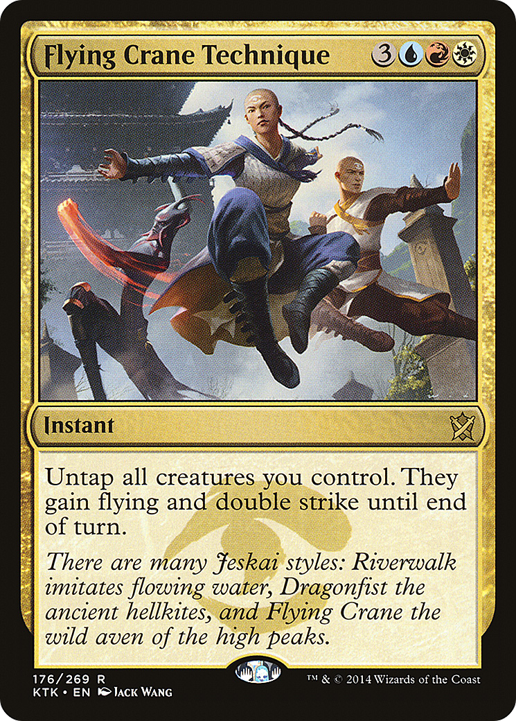 Flying Crane Technique (KTK-176)  - Khans of Tarkir