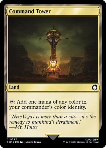 Command Tower (Surge Foil) (PIP-787)  Foil - Fallout