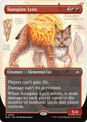 Sunspine Lynx (Borderless) (BLB-292)  - Bloomburrow: (Showcase)