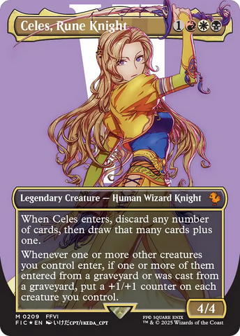 Celes, Rune Knight (FIC-209) - Commander: FINAL FANTASY (Borderless) Foil
