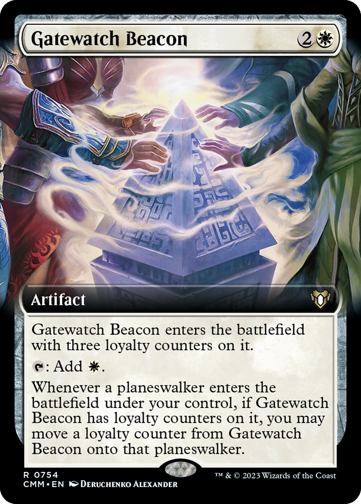 Gatewatch Beacon (Extended Art) (CMM-754)  - Commander Masters: (Extended Art)