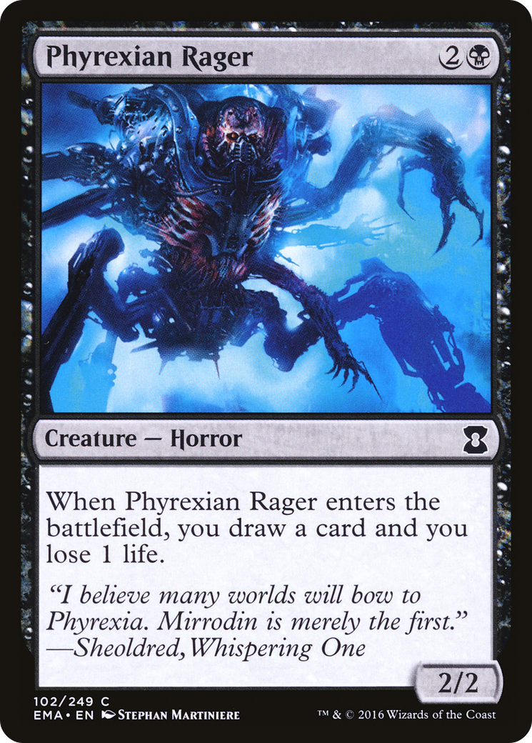 Phyrexian Rager (EMA-102)  Foil - Eternal Masters
