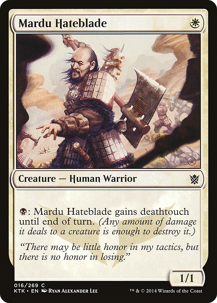 Mardu Hateblade (KTK-016)  Foil - Khans of Tarkir