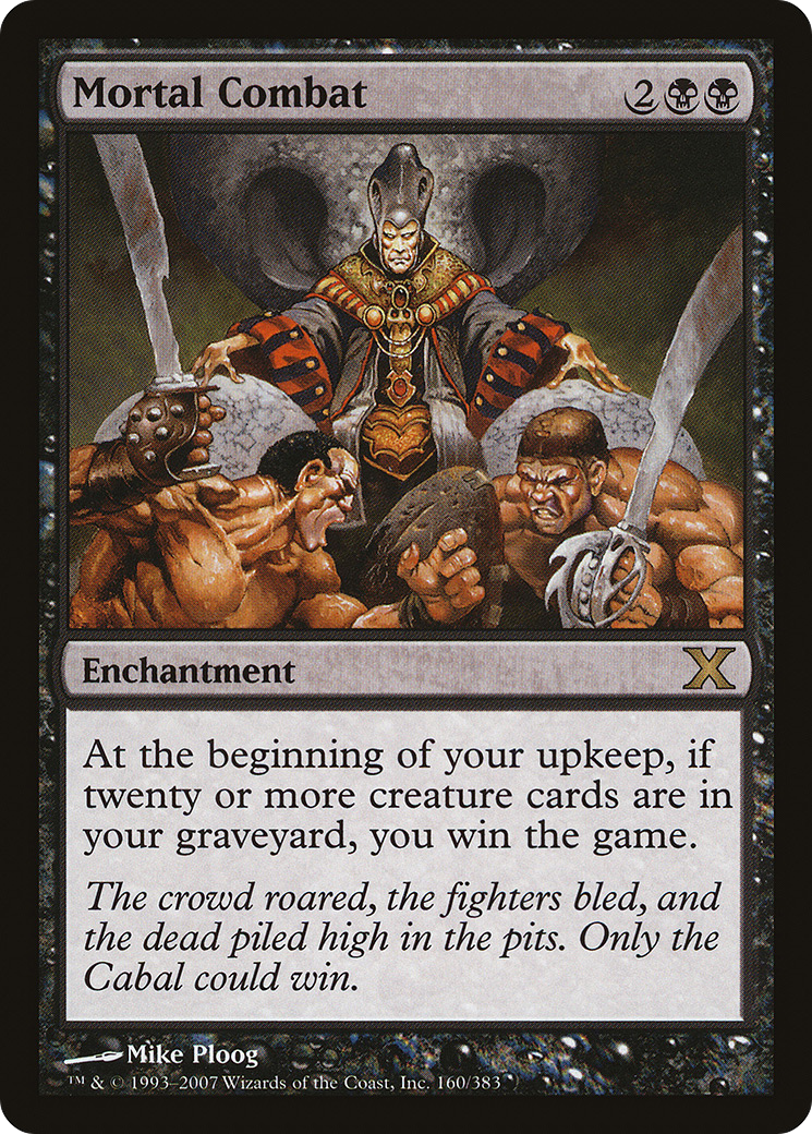 Mortal Combat (10E-160)  Foil - Tenth Edition