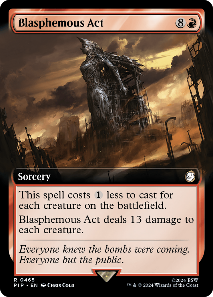 Blasphemous Act (Extended Art) (PIP-465)  Foil - Fallout: (Extended Art)
