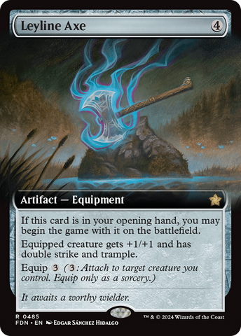Leyline Axe (FDN-485) - Foundations: (Extended Art)
