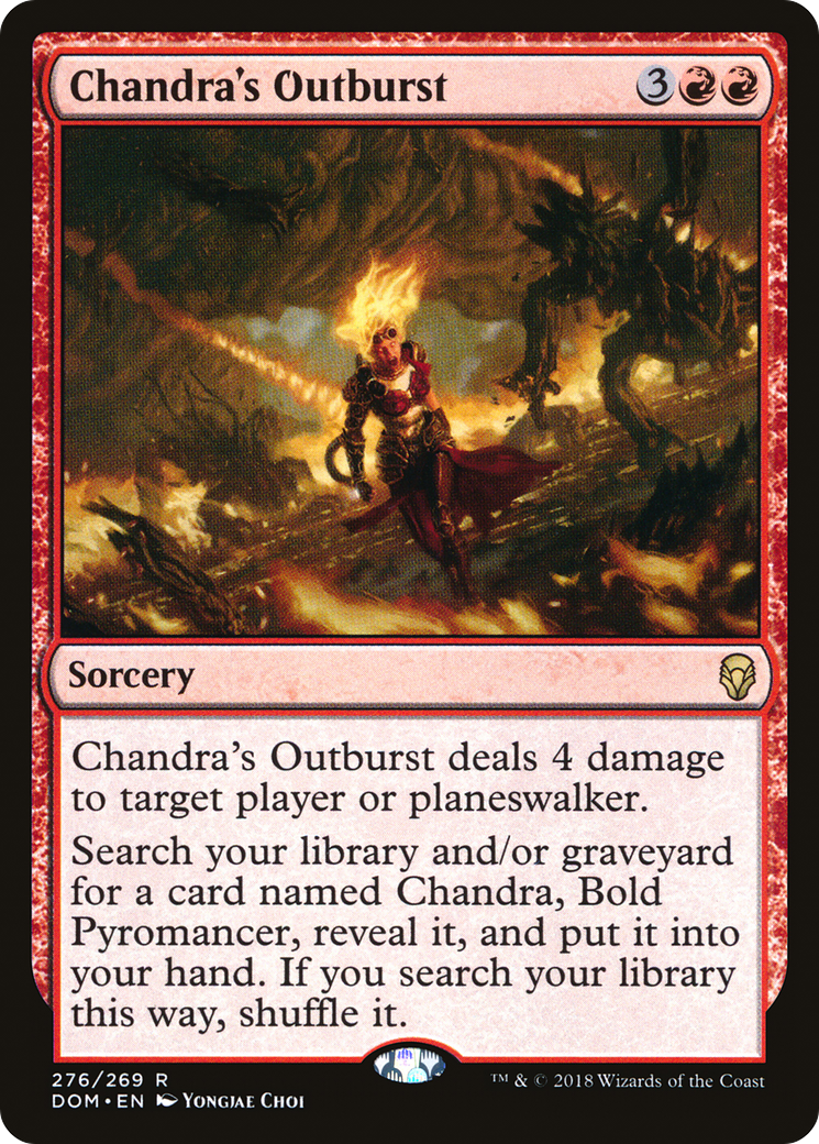 Chandra's Outburst (DOM-276)  - Dominaria