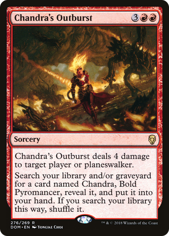 Chandra's Outburst (DOM-276)  - Dominaria