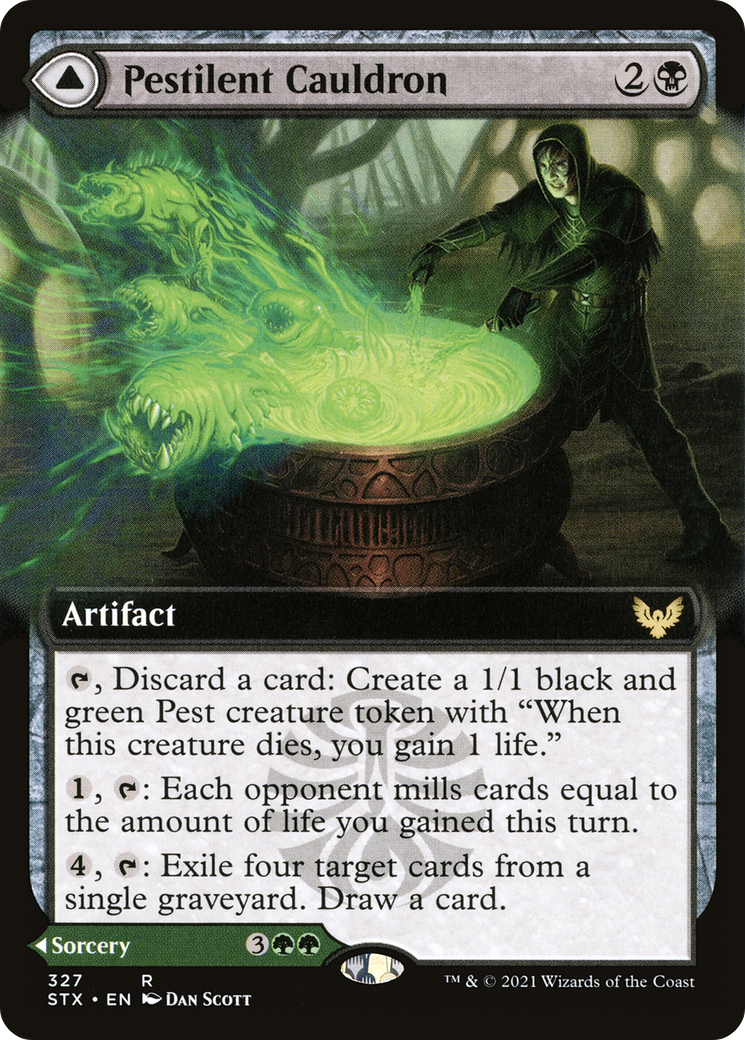 Pestilent Cauldron (Extended Art) (STX-327)  Foil - Strixhaven: School of Mages: (Extended Art)