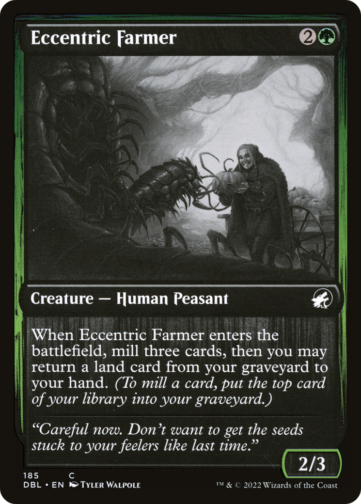 Eccentric Farmer (DBL-185)  Foil - Innistrad: Double Feature