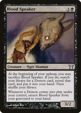 Blood Speaker (CHK-103)  Foil - Champions of Kamigawa
