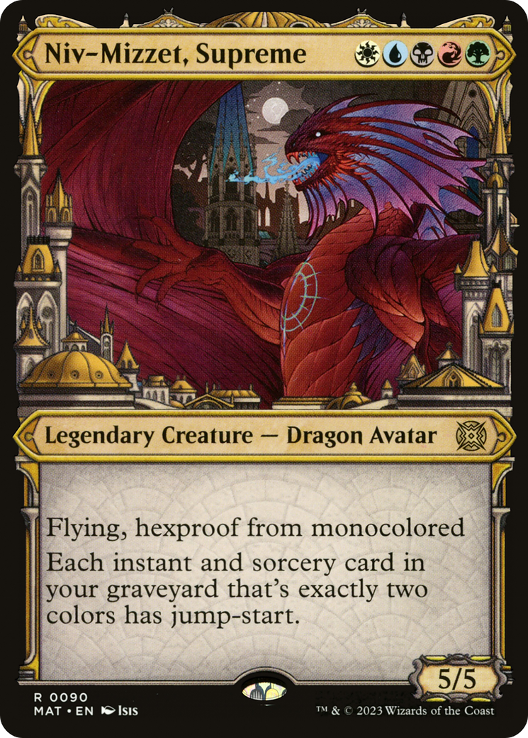Niv-Mizzet, Supreme (Showcase) (MAT-090)  Foil - March of the Machine: The Aftermath: (Showcase)
