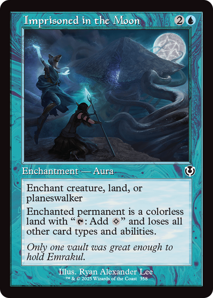 Imprisoned in the Moon (Retro Frame) (INR-358)  - Innistrad Remastered: (enchantment)