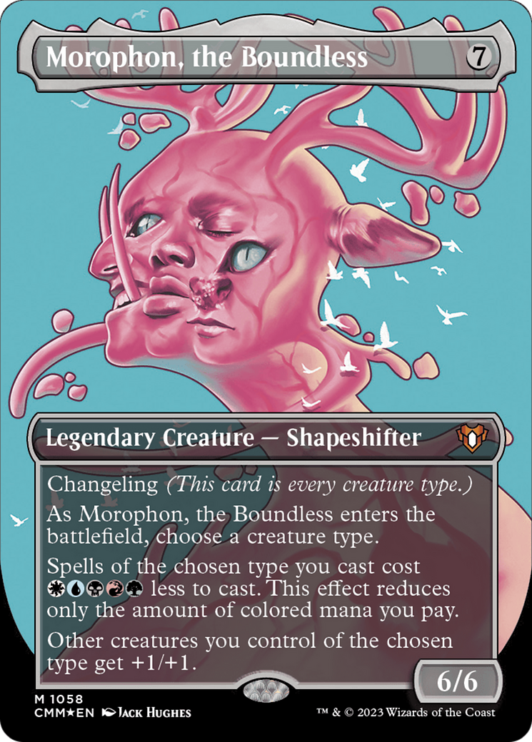 Morophon, the Boundless (Textured Foil) (CMM-1058)  Foil - Commander Masters (Borderless)