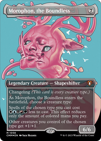 Morophon, the Boundless (Textured Foil) (CMM-1058)  Foil - Commander Masters (Borderless)