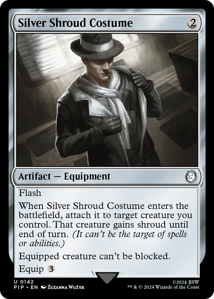 Silver Shroud Costume (PIP-142)  Foil - Fallout