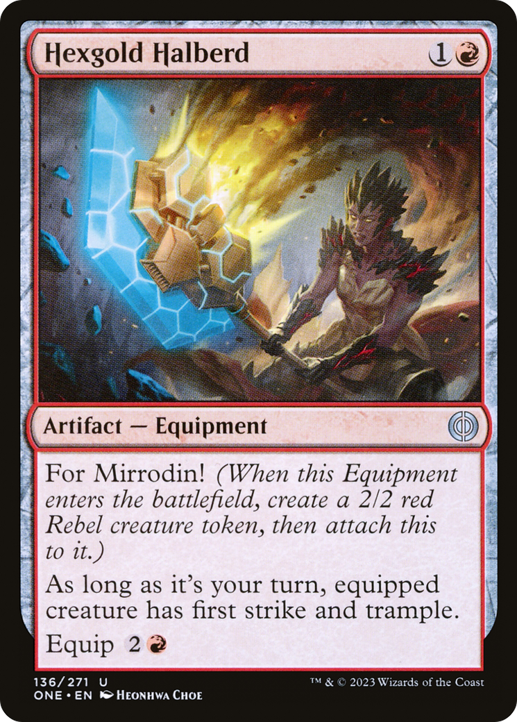 Hexgold Halberd (ONE-136)  - Phyrexia: All Will Be One
