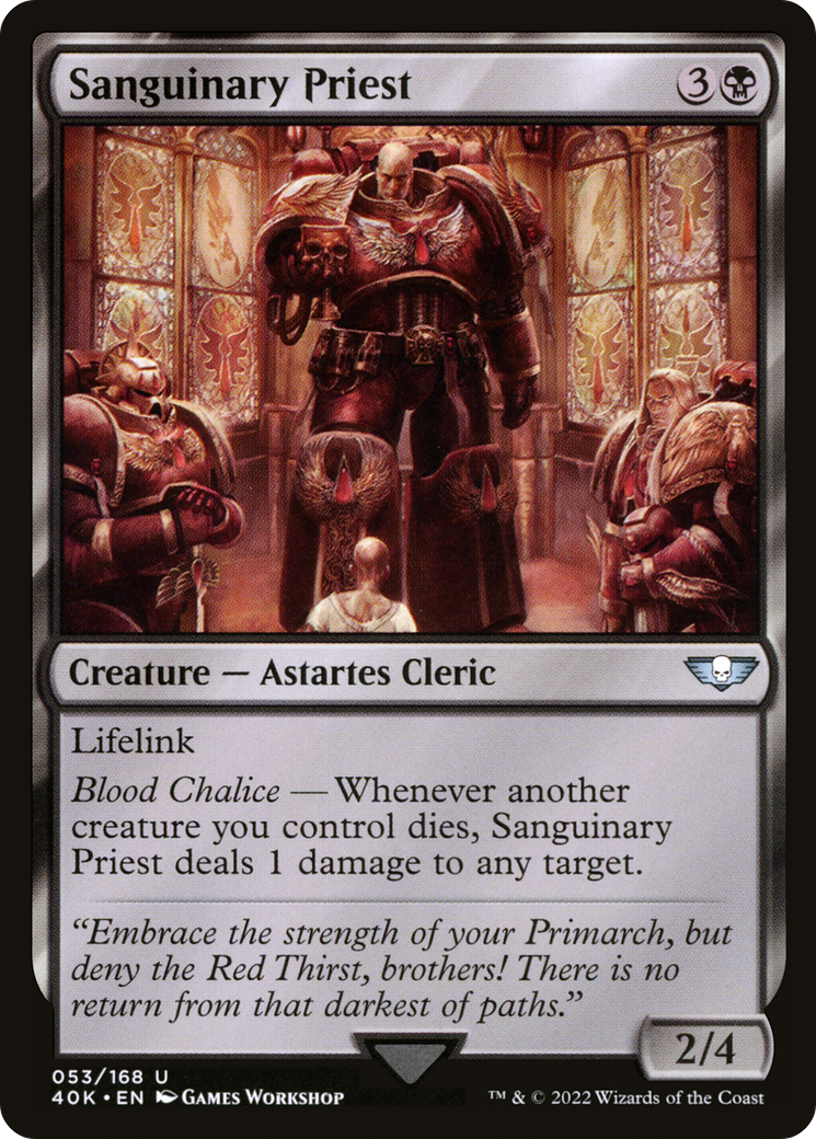 Sanguinary Priest (40K-053)  - Warhammer 40,000 Commander