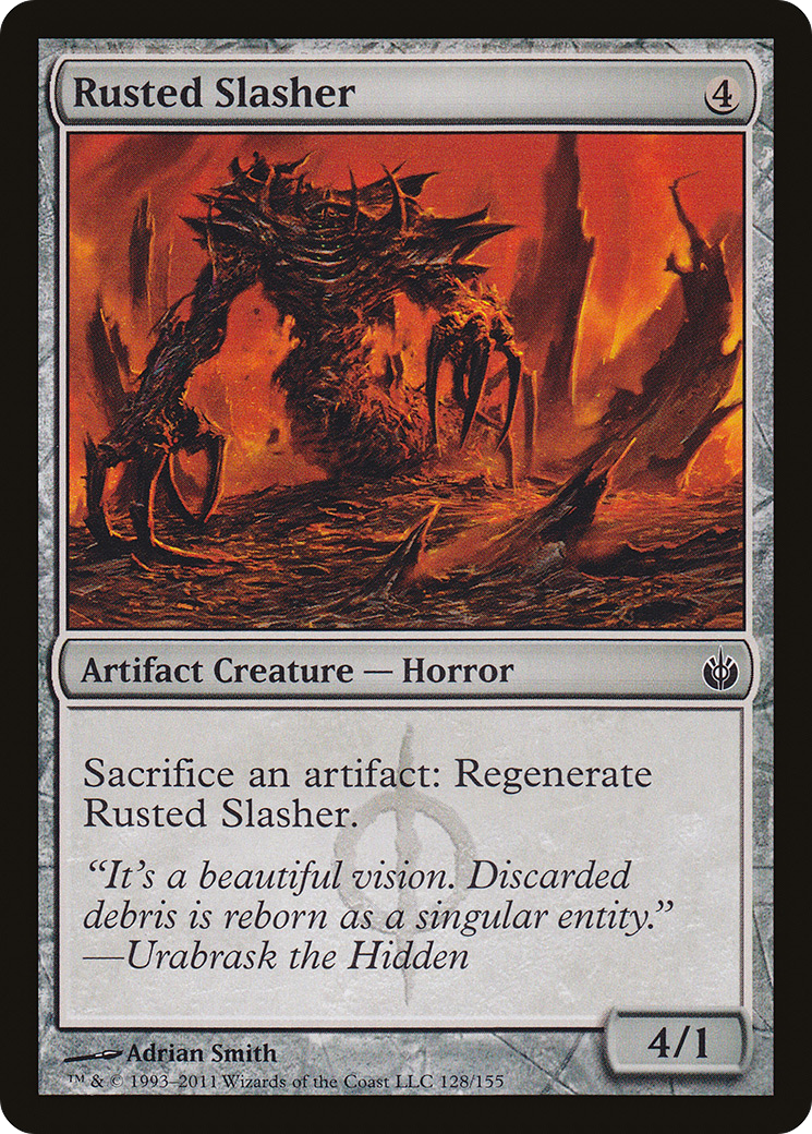 Rusted Slasher (MBS-128)  Foil - Mirrodin Besieged