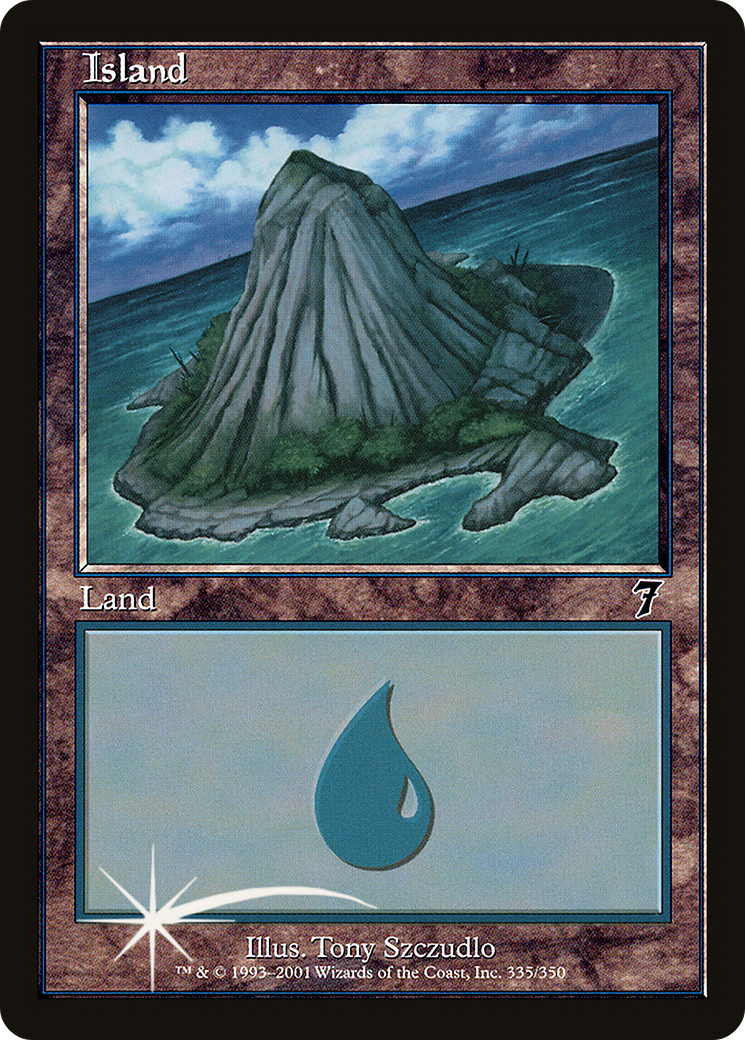 Island (335) (7ED-335★) - Seventh Edition Foil