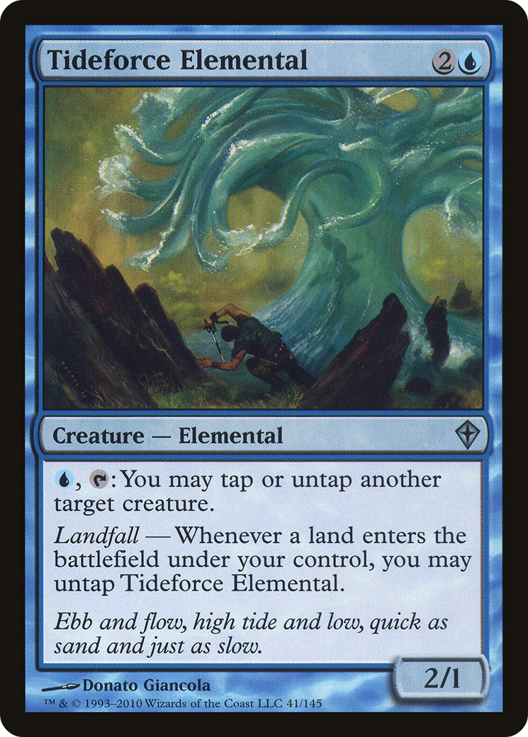 Tideforce Elemental (WWK-041)  Foil - Worldwake
