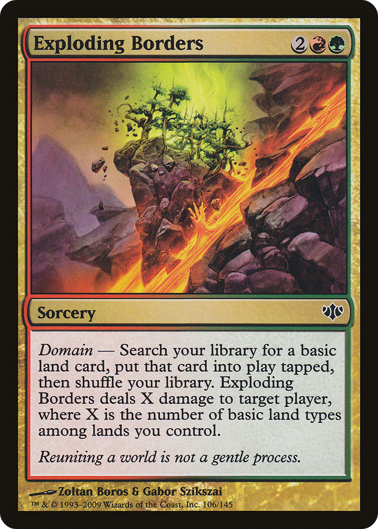 Exploding Borders (CON-106)  Foil - Conflux