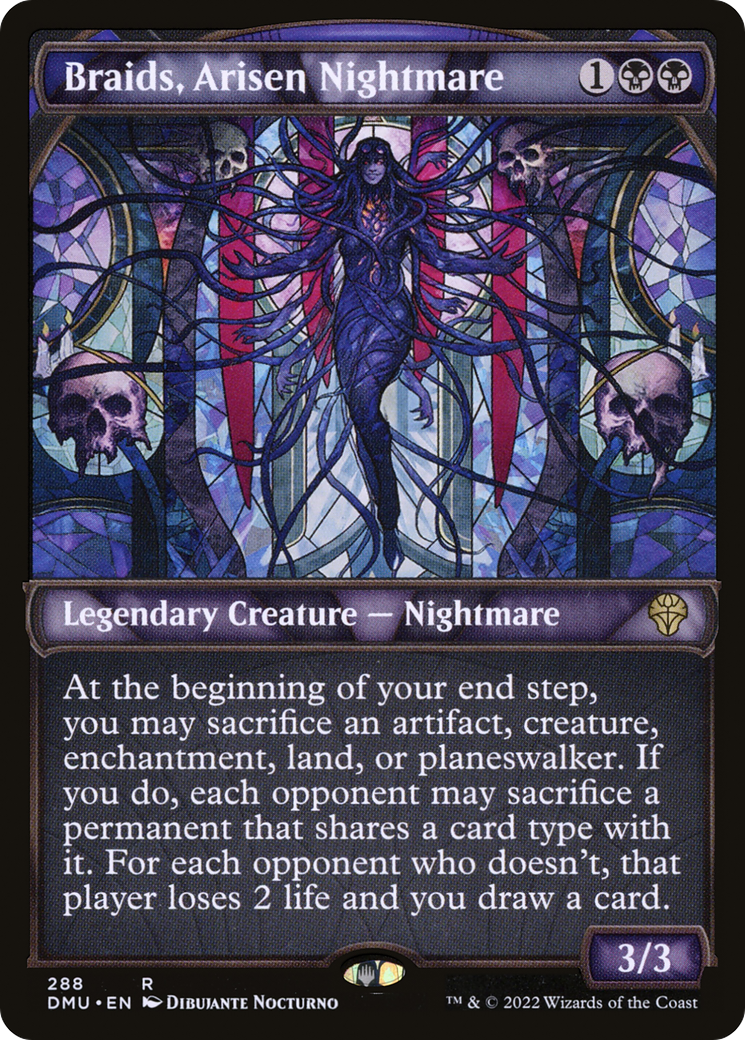 Braids, Arisen Nightmare (Showcase) (DMU-288)  - Dominaria United: (Showcase)