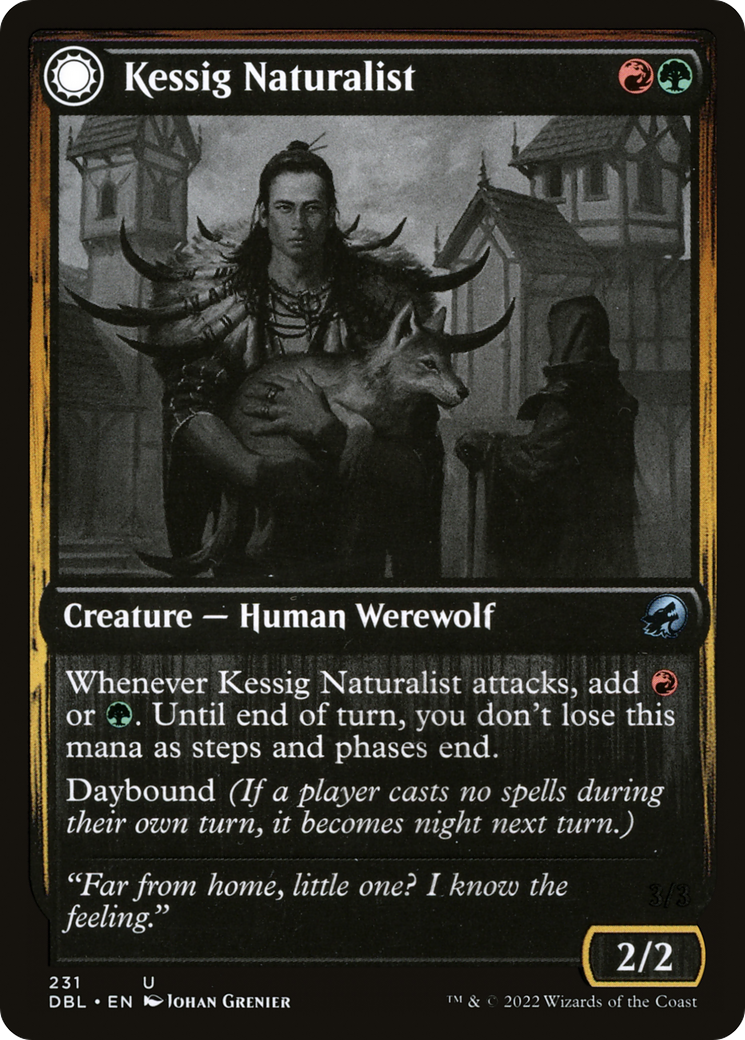 Kessig Naturalist (DBL-231)  Foil - Innistrad: Double Feature: (Double Faced Transform)