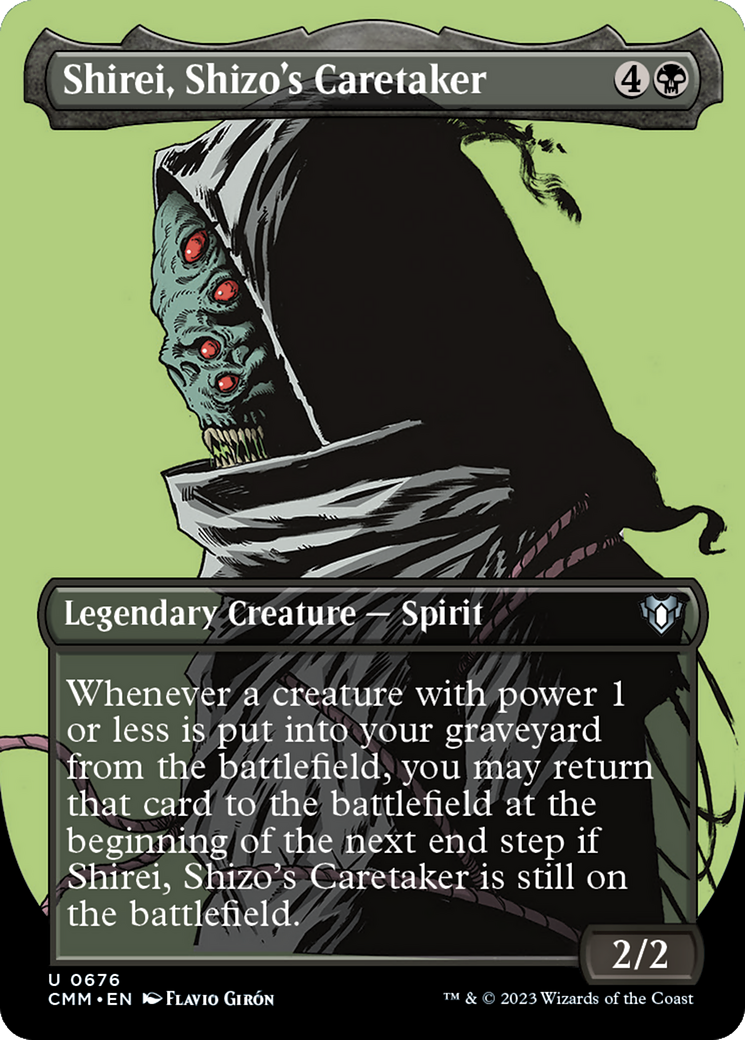 Shirei, Shizo's Caretaker (Borderless) (CMM-676)  Foil - Commander Masters