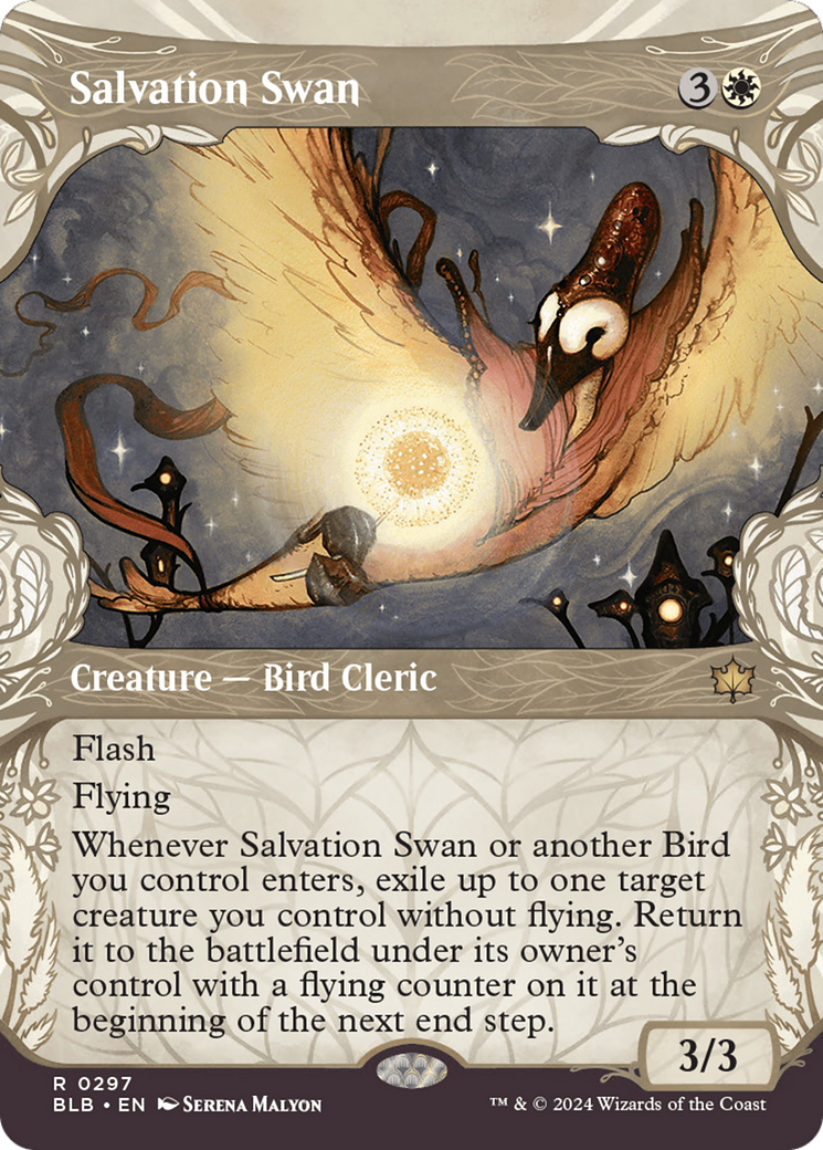 Salvation Swan (Showcase) (BLB-297)  - Bloomburrow: (Showcase) (Borderless)