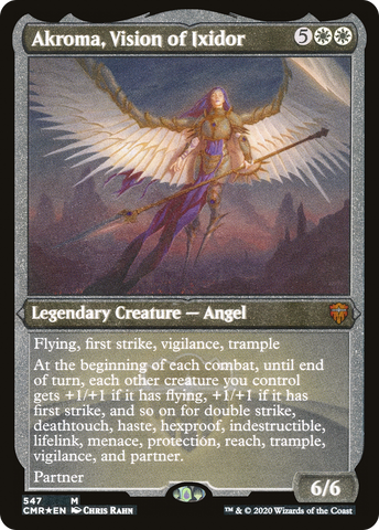 Akroma, Vision of Ixidor (Foil Etched) (CMR-547)  Foil - Commander Legends
