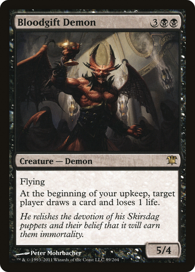Bloodgift Demon (ISD-089)  Foil - Innistrad