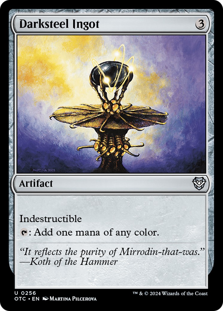 Darksteel Ingot (OTC-256)  - Outlaws of Thunder Junction Commander