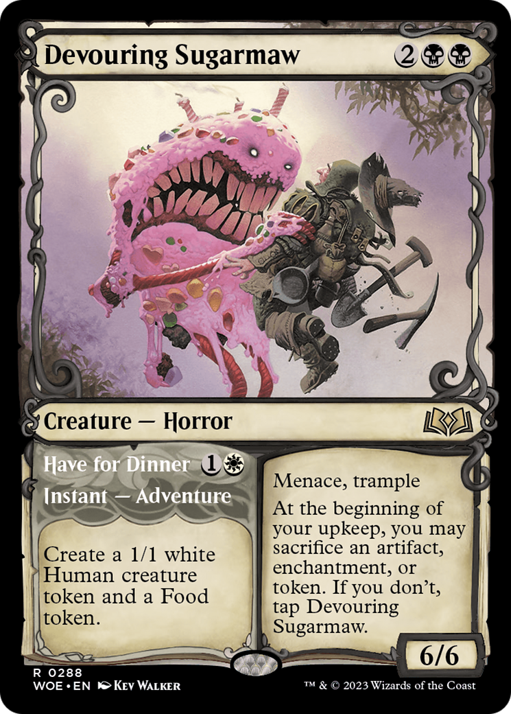 Devouring Sugarmaw (Showcase) (WOE-288)  Foil - Wilds of Eldraine: (Showcase)
