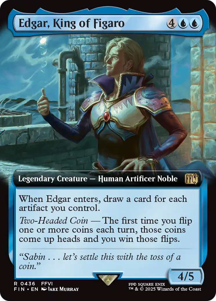 Edgar, King of Figaro (Extended Art) (FIN-436)  Foil - FINAL FANTASY: (Extended Art)