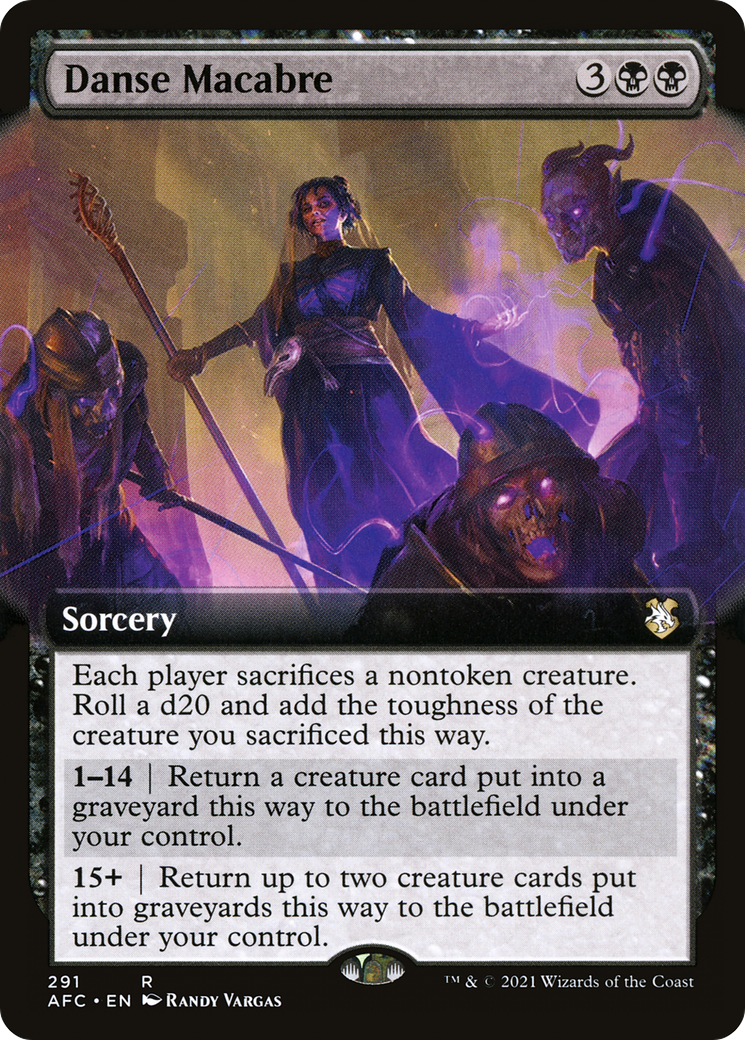 Danse Macabre (Extended Art) (AFC-291) - Forgotten Realms Commander: (Extended Art)