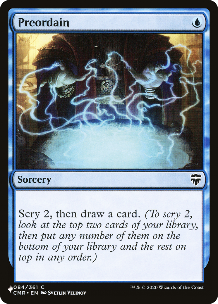 Preordain (CMR) (LIST-084)  - The List