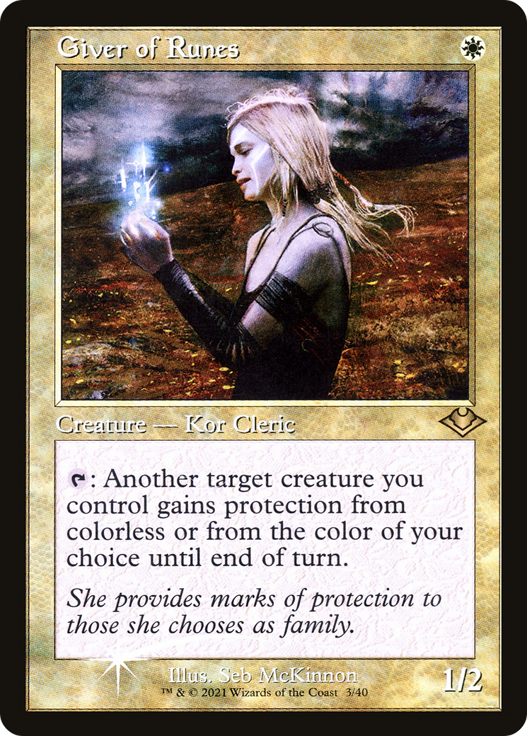 Giver of Runes (Retro Frame) (MH1-003)  Foil - Modern Horizons 1 Timeshifts