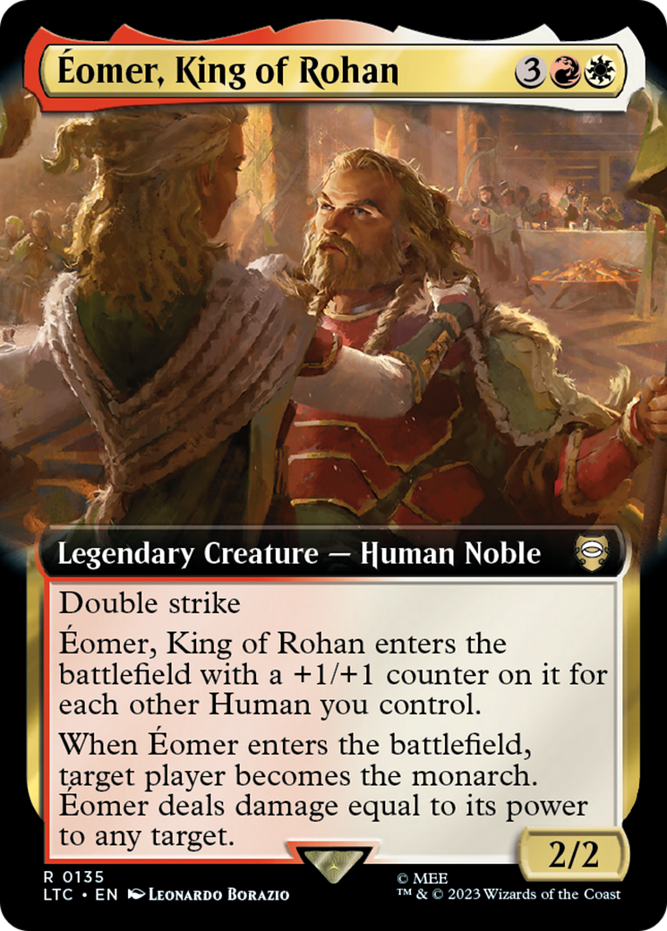 Eomer, King of Rohan (Extended Art) (LTC-135)  Foil - Tales of Middle-earth Commander: (Extended Art)