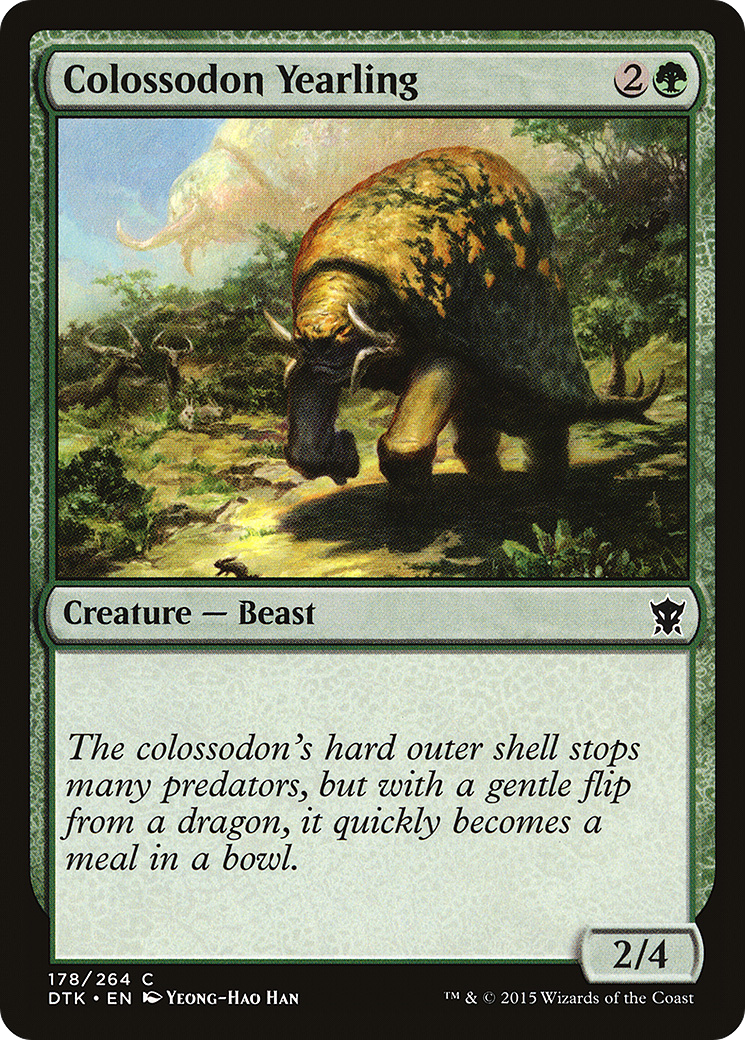 Colossodon Yearling (DTK-178)  Foil - Dragons of Tarkir