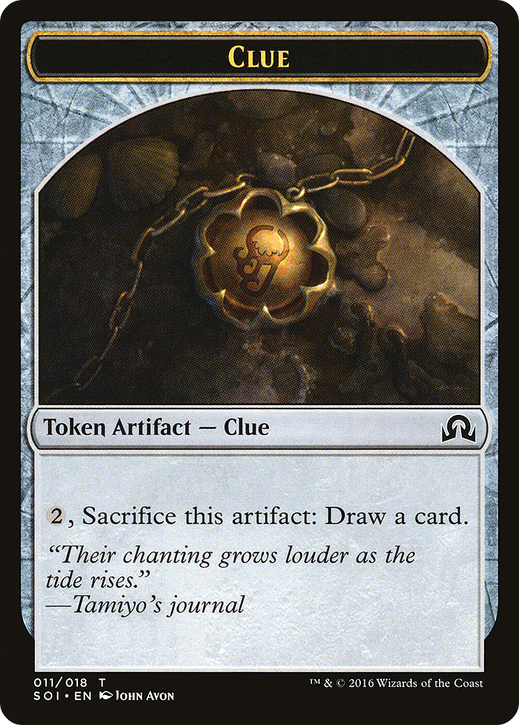 Clue Token (011) (SOI-011)  - Shadows over Innistrad Tokens