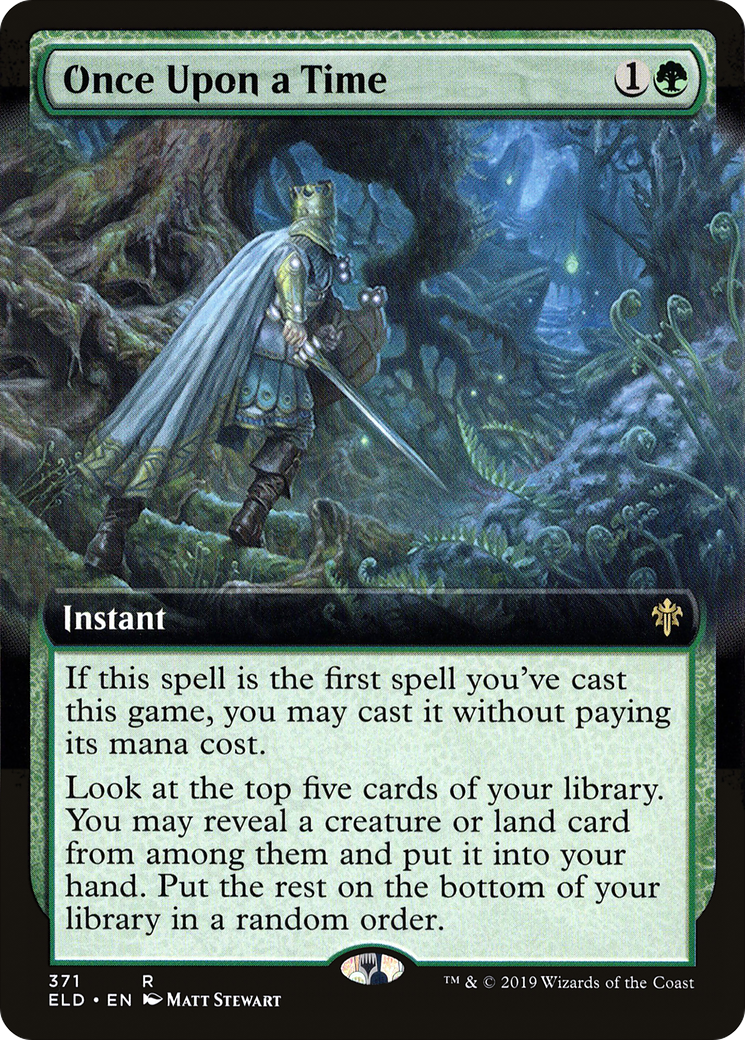 Once Upon a Time (Extended Art) (ELD-371)  Foil - Throne of Eldraine: (Extended Art)