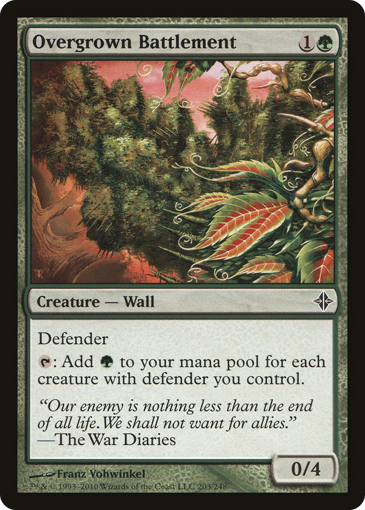 Overgrown Battlement (ROE-203)  Foil - Rise of the Eldrazi