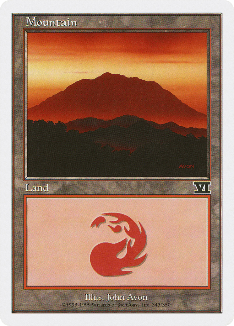 Mountain (343) (6ED-343)  - Classic Sixth Edition